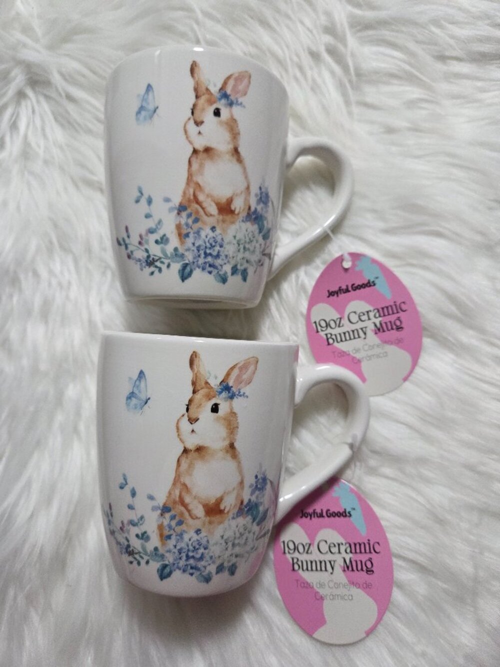 Joyful Goods Rabbit Bunny Mug Set